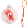 Party Decoration Knitting Christmas Ball Ornament - And Crocheting Decorative With Hanging Hoop Winter Easy To Use