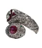 Antik Art Deco 925 Sterling Silver Ruby White Sapphire Ring Jubileumsgåva Säg storlek 5 125007809