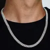 Anpassad pass diamanttestare hiphop smycken sterling sier 6mm 8mm isad ut vvs kubansk länk moissanit kedja för män