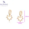 Boucles d'oreilles cerceaux xuping bijoux Arrivée Fashion Ear oreille Géométrie Géométrie Vintage Gold Color Hoops For Women Schoolgirl Gift S00140967