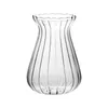 Vases Nordic Style Transparent Glass Vase Creative Striped Flower Arrangement Set Desktop Decoration Home Decor