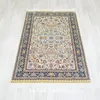 Tappeti yilong da 3'x5 'antico tappeto di seta orientale beige squisito tappeto fatto a mano (LH106A)