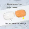 4 Season Interchangble Lens Color Change Lenses Small Diamond Cut Lens Photochromic Two Color Lens For Carter Panther 0281 Glasses Frame 1 Hole Lens Only