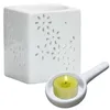 Candlers Wax Melter Tea Light Light Fermier Céramique avec plateau pour spa et décoration intérieure