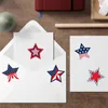 Geschenkverpackung Y1UB Wraping Labels sternförmige Aufkleber zum Versiegelungseinladungsumschlag