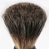 1pc Badger Hair Homem Men's Brush Salon Men Men da barba Facial Limpeza Tool Brush Razor Brush com maçaneta de madeira / plástico