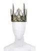 Cospty starożytny nakrycie głowy Viking Corona Hombre Medieval Men Królew King Tiaras Soft Crown Hair Accessories8018648