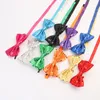 Dog Apparel 100PCS Chrsitmas Stage Party Pet Dogs Bow Ties Supplies Adjustable Shinning Decorate Bowtie Accessories