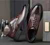 Chaussures habillées 2024 AUTUMN MAN SPART Cuir Rubber Sole Business Office Male LETHER