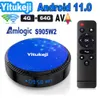 20pcs Yitukeji W2 Plus Android 11 TV -Box Amlogic S905W2 4K AV1 2,4G 5G WiFi BT4.0 64G 32G 16G