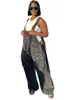 WMSTAR denim Jumpsuit Women Clothing Romper Slip Corset Sexig Casual in Summer Fashion Pockets Pants Wholesale Drop 240408