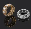 Luxusdesigner Schmuck Männer Ringe Bling Diamond Ehering Hip Hop Jewlery Iced Love Ring Gold Silber Fashion Neue Anillo PA5831294