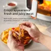 Fryers Xiaomi Youpin Air Fryers Visualization Large Capacity Color Screen Touch Operation Air Fry Pan Easy Clean Grill Included Kitchen