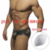 Underpants Padded Men Sponge Cup Push Up Swimwear Enhancer Pad Sexy Underwear Front Bulge Briefs Pouch Panties