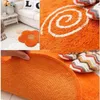 Carpets Ins Nordic Door Mat Salle de bain Anti-slip Mats de sol Salon Douce décoratif Tapis fleur Forme Machine Washable Tapis