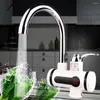 Bathroom Sink Faucets 220V 3000W Kitchen Digital Tankless Instant Heater Faucet /Cold Water Tap Torneiras Do Banheiro De Cozinha