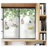 Window Stickers Film Privacy Glass Sticker Heat Insulation And Sunscreen Birds Plants Home Decoration Bathroom