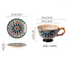 Mugs Light Luxury Style Coffee Cup Breakfast Nordic Afternoon Tea Creative Hand-painted Underglaze Ceramic