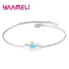 Braccialetti di fascino carino blu balene blu balene per donne regali di lusso 925 gioielli smalti in argento sterling con estensione