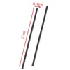 Paies de boisson 100pcs 210 mm blanc noir long de la fête de mariage flexible fournit des accessoires de cuisine en plastique