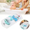 Gravestones Baby Bath Mat with Baby Shower Seat Bathtub Cushion Back Support Nonslip Safety Comfortable Chair Baby Bath Seat