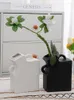 Vazolar ins nordic kaba çömlek kurutulmuş çiçek vazo basit ev mat şekilli seramik dekorasyon odası