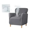 椅子はシングルアームレストソファカバーソリッドカラーエラスティックアームチェア防水分離可能なスリップカバーソフトシーター