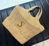 2024 Diseñador Fashion Raffias Bolsos de hombro de paja