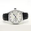 Нарученные часы роскошные мужские автоматические механические часы Португалия черные кожаные часы моды