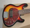 Guitar Free Shipping Hot Selling Ernie Ball Music Man Sting Ray 5 Strings 9V Active Pickup sunburst Electric Bass Guitar