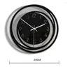 Dekorativa figurer Creative Home Living Room Decoration Acrylic Wall Clock Explosion Models Minimalistisk nordisk stil Transparent