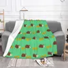 Filtar Hedgehog Plaid Cartoon Filt Sofa Cover Fleece Spring Autumn Adults/Kids Animal Warm Throw For Bedroom Sed)