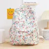 Borse per la scuola Donne Elegante Backpack Laptop Backpack di grande capacità Floral Casual Multifunction Knappack Student Bag Travel