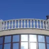 Gates prefast balusterformar, fyrkantig sjöhäst, tulpan, åttkantig gips, balkongens betongstaket, balustradkolonner, h 70 cm/ 27,56 "