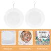 Decorative Figurines 2Pcs Sublimation Wind Spinner Blank DIY Hanging Ornament Metal