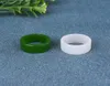 Green naturale bianco giada hetiana giada 710 ad anello piatto piatto jadeite amulet fascino di moda gioielli a mano regali intagliati donne men2069302