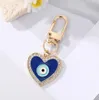 Drop Drop Heart Evil Eye Keyring Keyring For Friend Couple ENAMEL BLUE BLUE BAGE CAR CHARME ACCESSOIRES