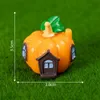 Cartoon Pumpkin House 3D Miniature Diy Car Ornament Aquarium Landscaping Accessories Fairy Garden Decoration Tvampfigur Figurin