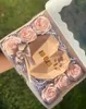 Dekorativa blommor 25/50 st 7cm konstgjorda pe skum rose brudbuketter för bröllopsbord hemfest dekorationer diy scrapbook leverans