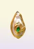 Naszyjniki wisiorek natury słodkowodne złącze perłowe z cyrkonem złoto galwanizowane do biżuterii wytwarzają biały dystansa do dystansu 5601661