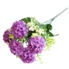 Kwiaty dekoracyjne sztuczne multi kolory wykwintne kolorowe hortangą bukiet fałszywy długotrwały