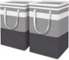 Lavanderia Bags Casca grande Caixa de roupas dobráveis independentes com alça usada para armazenamento doméstico de