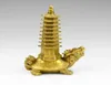 Pure copper dragon turtle nine layers wenchang tower fortune small place7062712