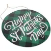 Decoratieve beeldjes Deurhangend bord voor St Patrick's Day Festival Home Decor Irish Party Paper Decoratie