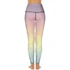 Active Pants Gold Glitter Ombre Print Leggings Pockets Elegant Rose Yoga Push Up Fitness Legging Novelty Stretch Sport