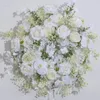 Fleurs décoratives 70/60/50/40/30 cm Luxury Custom White Artificial Ball Wedding Table maître de la pièce maître