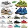 Kleiderschuhe Luxusdesigner Lavines Mode Leder Curb Sneakers Männer Frauen Schnürung Außergewöhnliche Trainer Kalbskautschuk Sneakers Größe 35-46