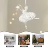 Decorative Figurines Christmas Tree Decor Angel Pendant Hanging Elk Acrylic Dancing Girl Decoration Decorations