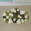 Mattor Tufting Green Moss Rugs Ins Bloom Flowers Living Room matta sovrum badrum hall golvmatta dörrmatta estetisk heminredning