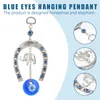 Figurines décoratives Blue Eye Charm Eyes Blessing Decor Pendante Turkish Horseshoe Elephant Shape Keynchain